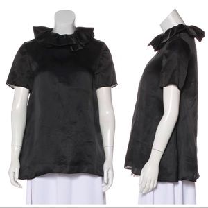 Co Ruffled Collar Blouse